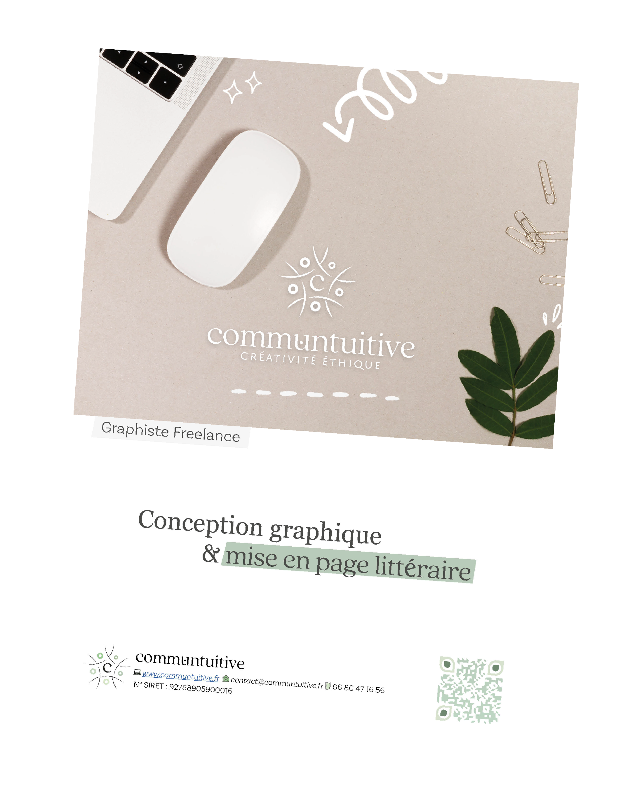 Dossier de présentation des services littéraires de Communtuitive