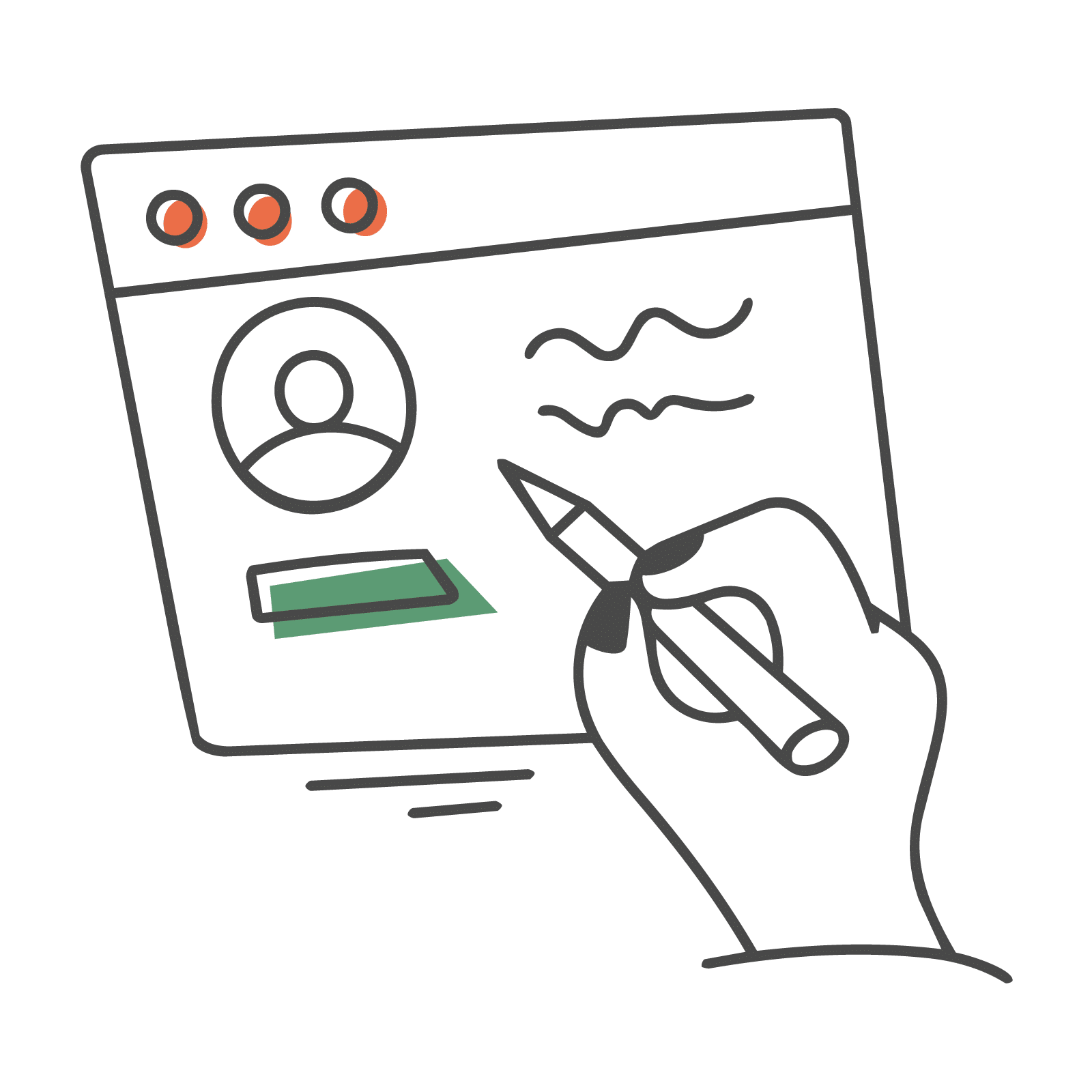 Pictogramme Conception éditoriale et rédaction