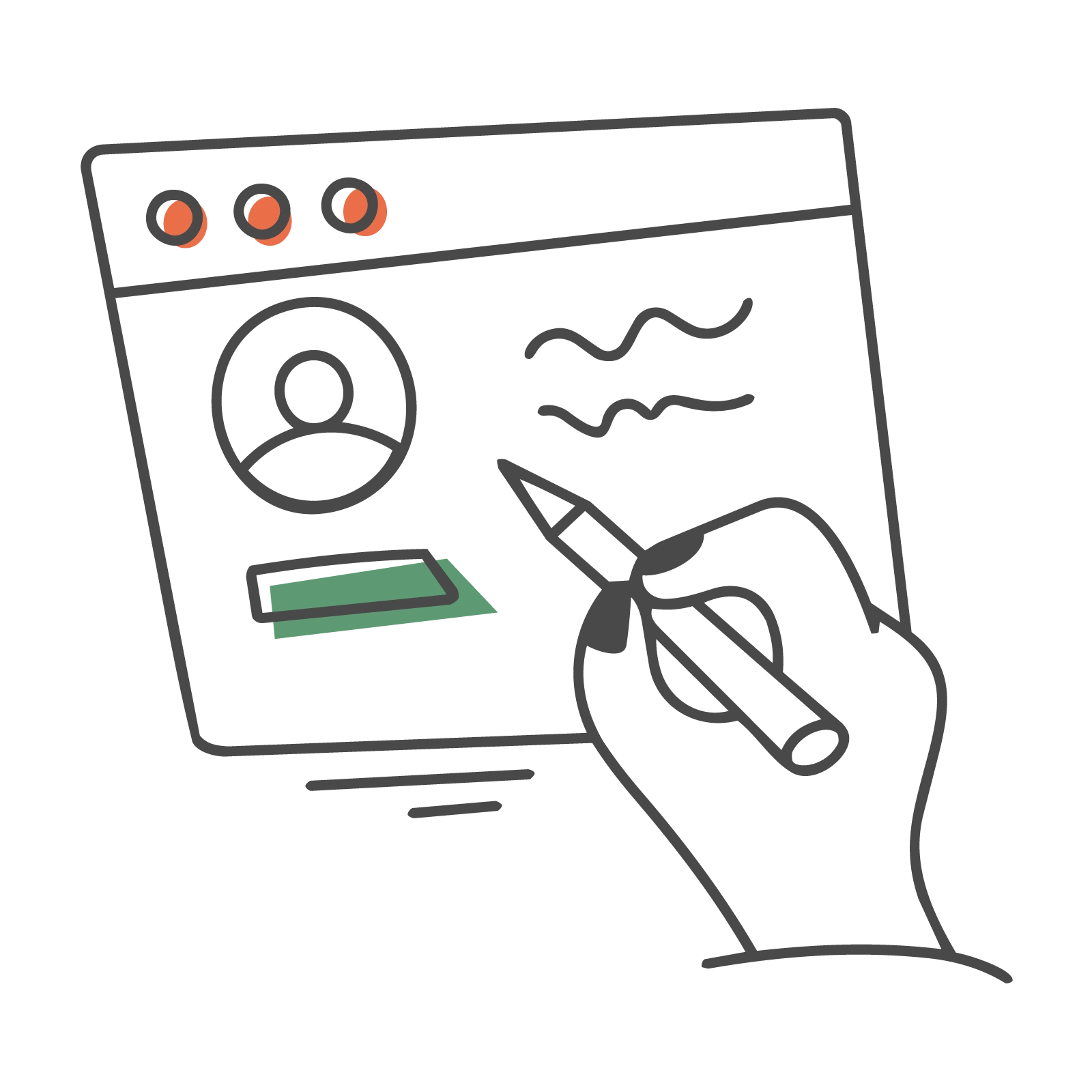 Pictogramme Conception éditoriale et rédaction