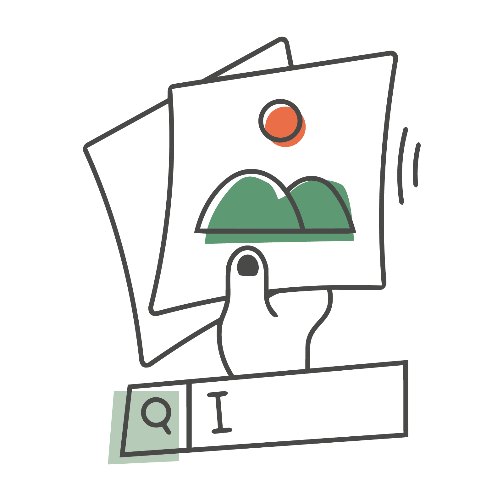 Pictogramme Supports print et communication