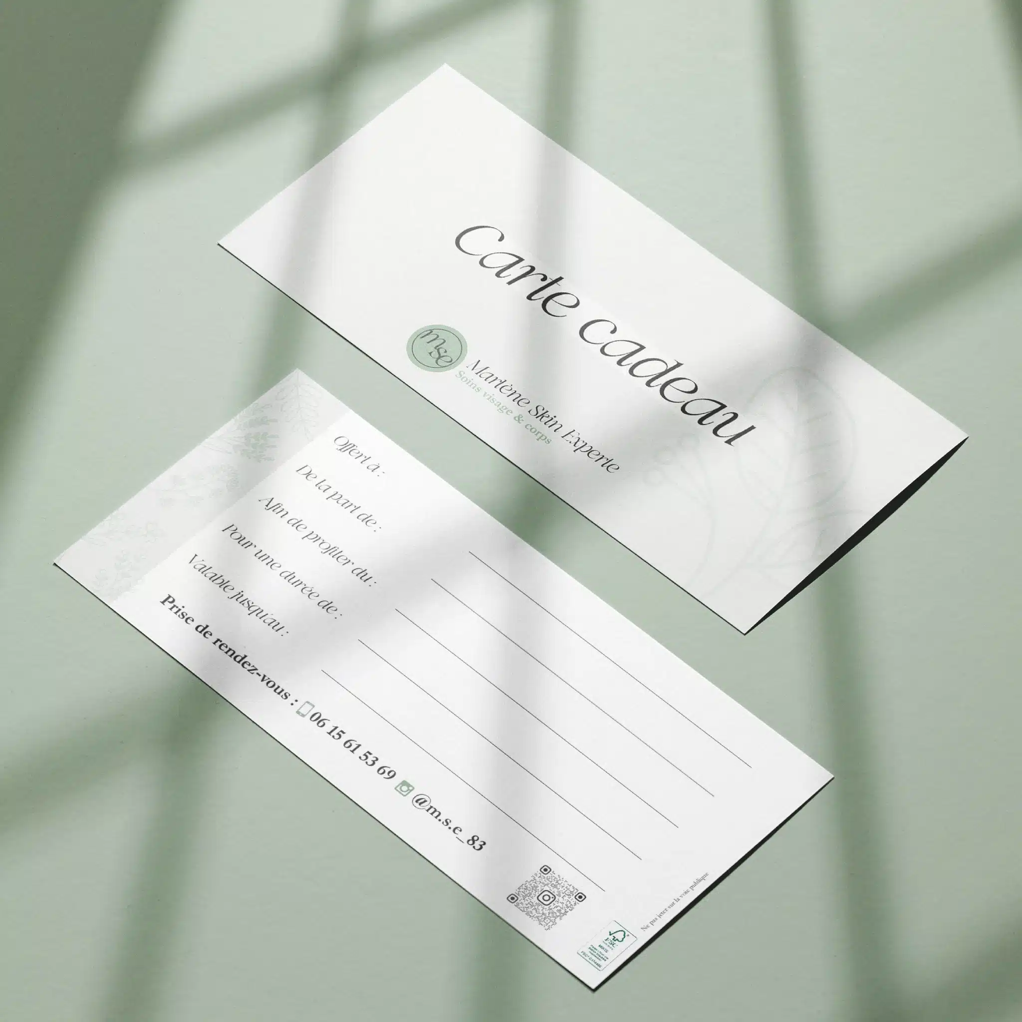 Cartes cadeaux pour Marlène Skin Experte